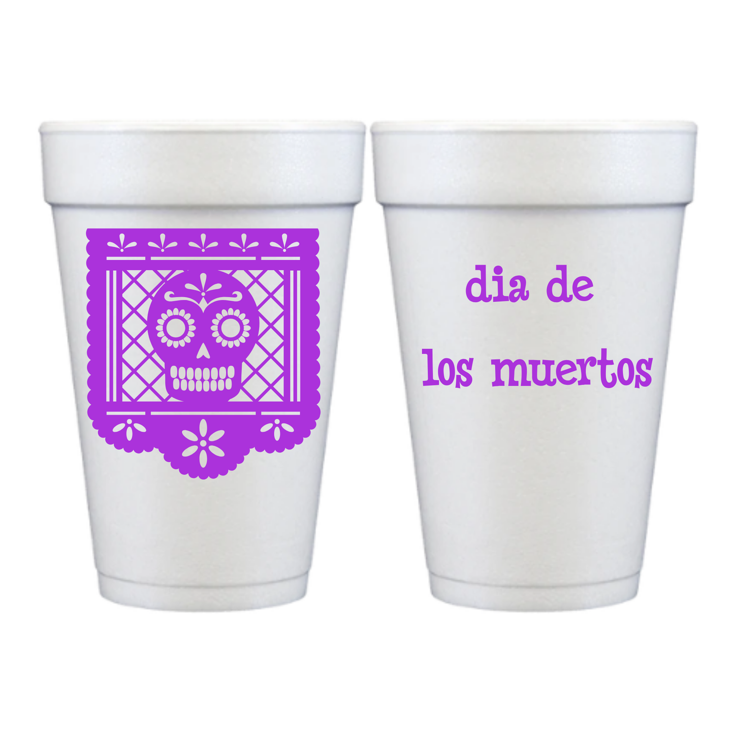 Dias de los Muertos Styrofoam Cups