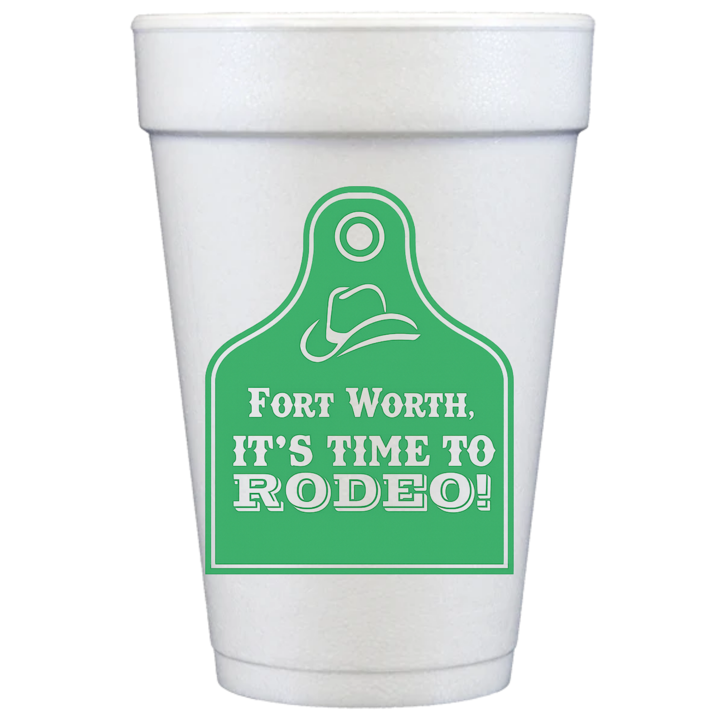 Fort Worth Rodeo Styrofoam Cups