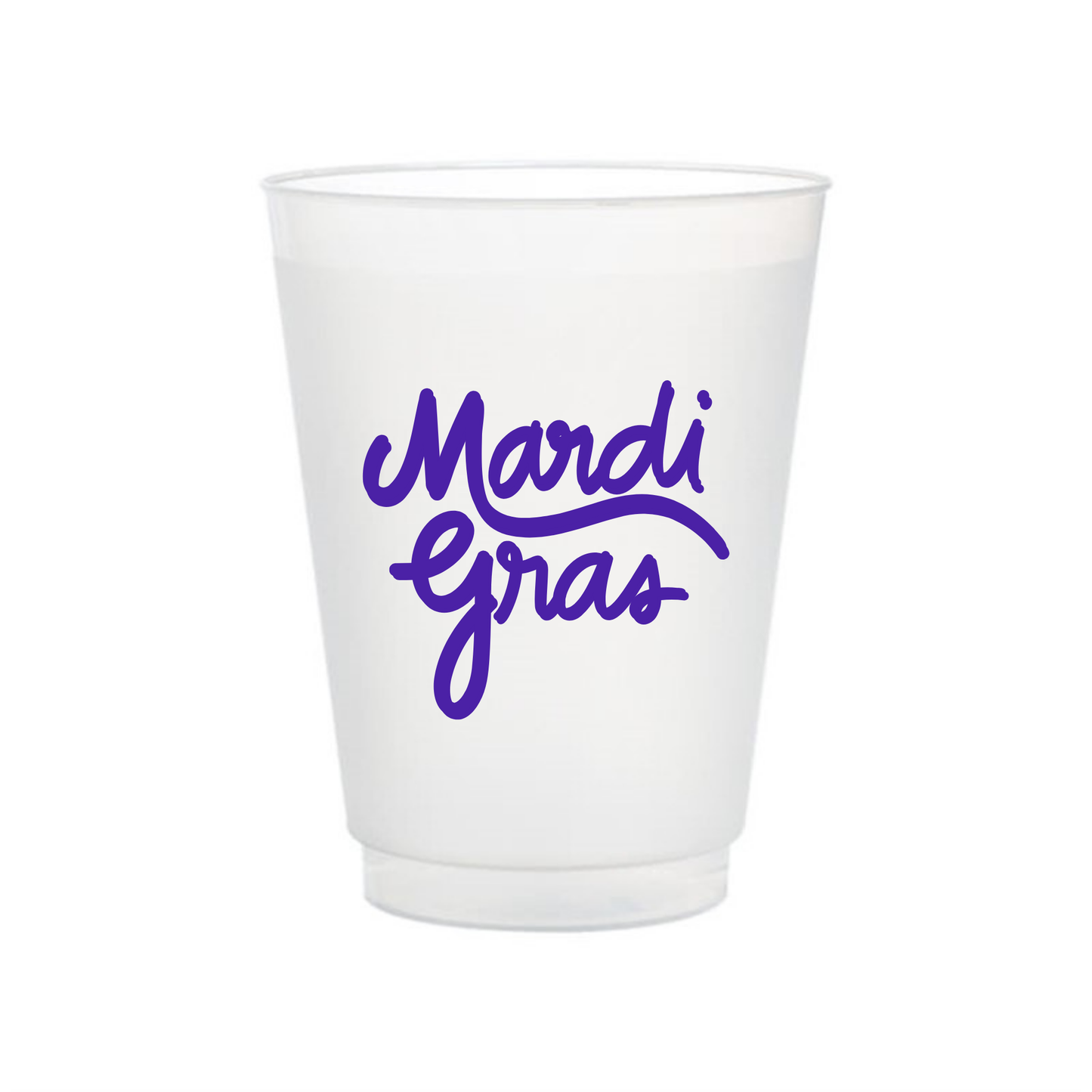 Mardi Gras Shatterproof Cup
