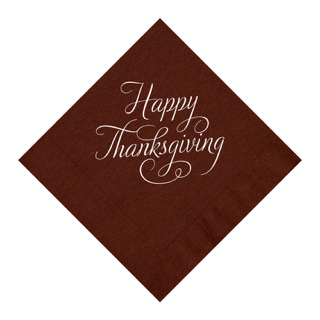 Custom Thanksgiving Beverage Napkins