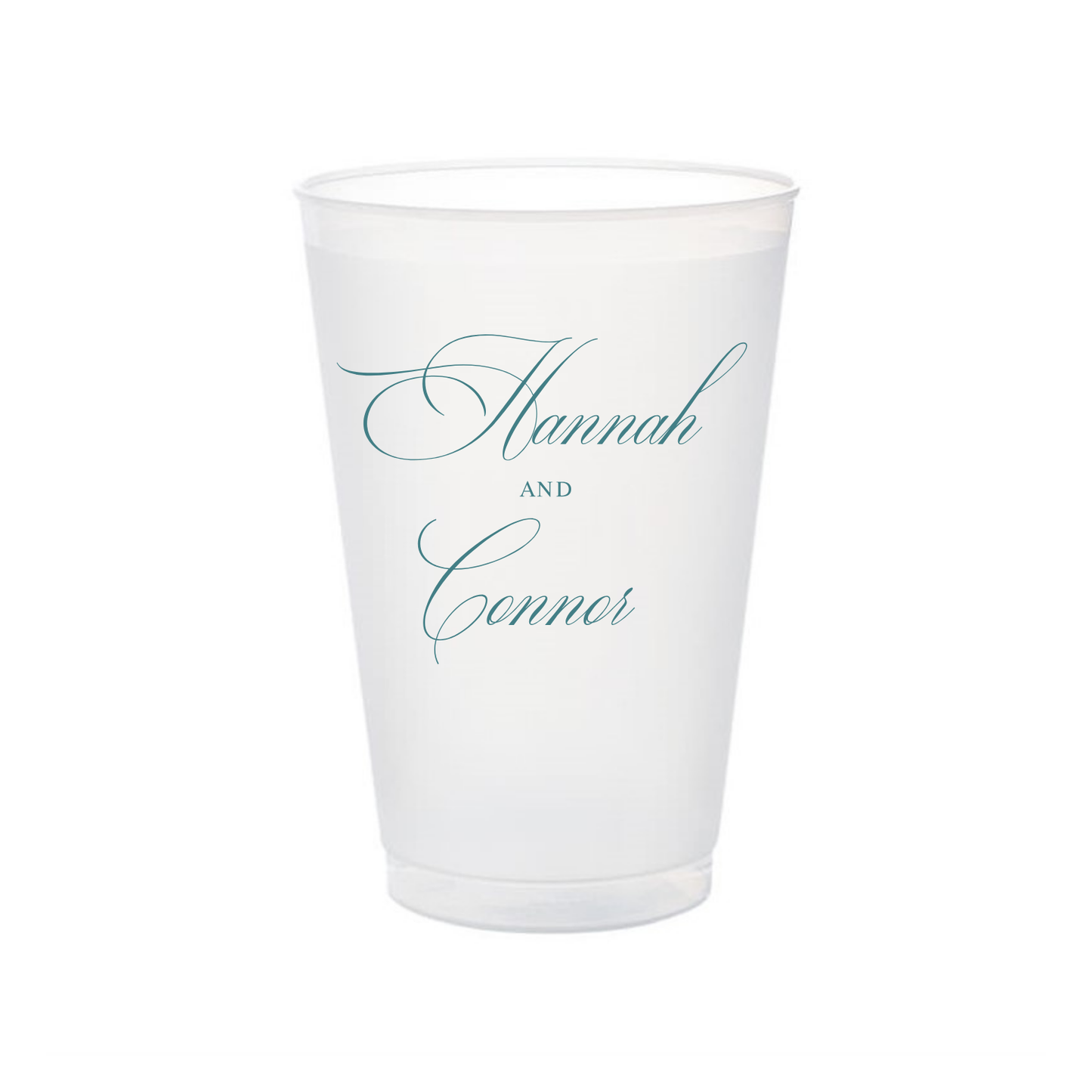 Monogram Wedding | Shatterproof Frosted Flex Cup