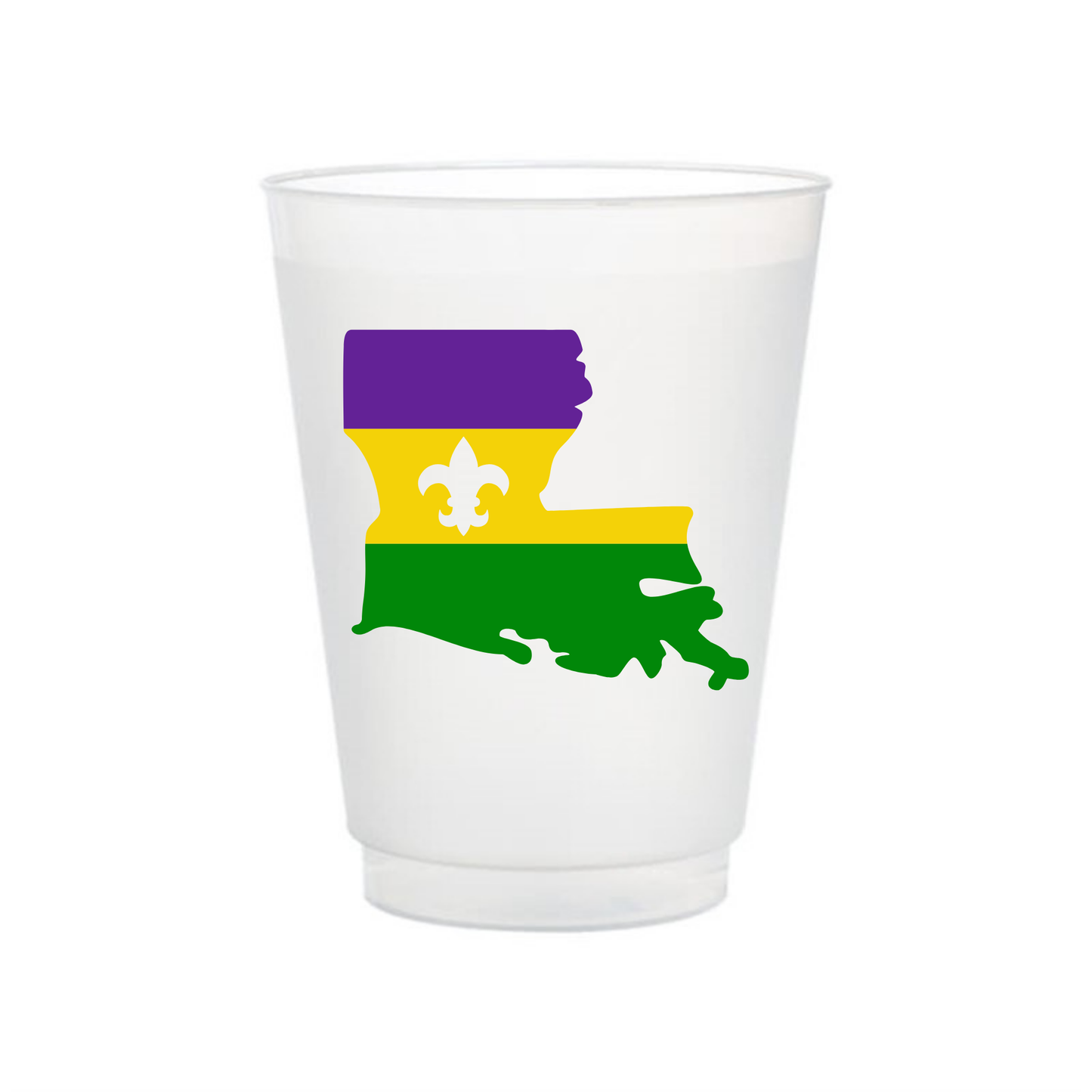 Mardi Gras Shatterproof Cup