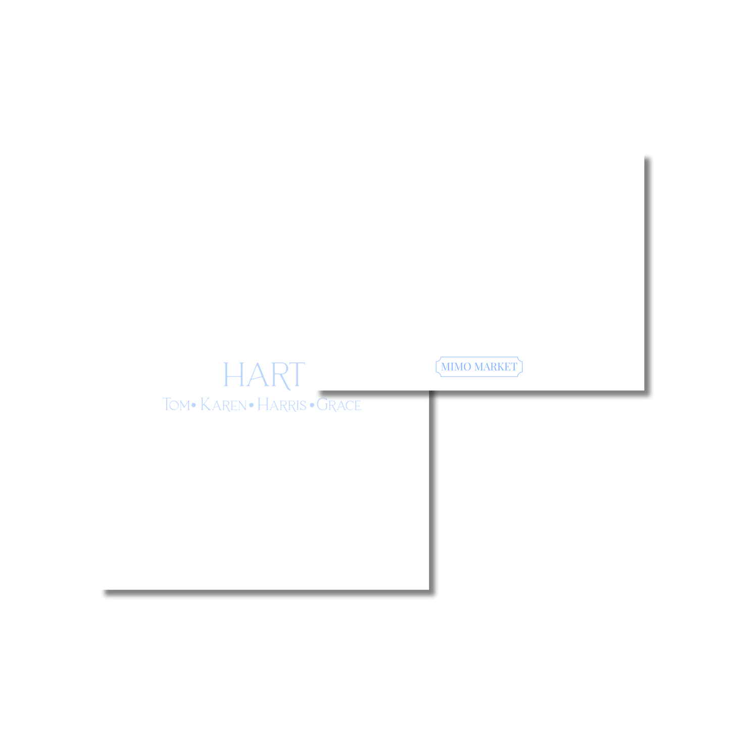 Block Print Personal Stationery