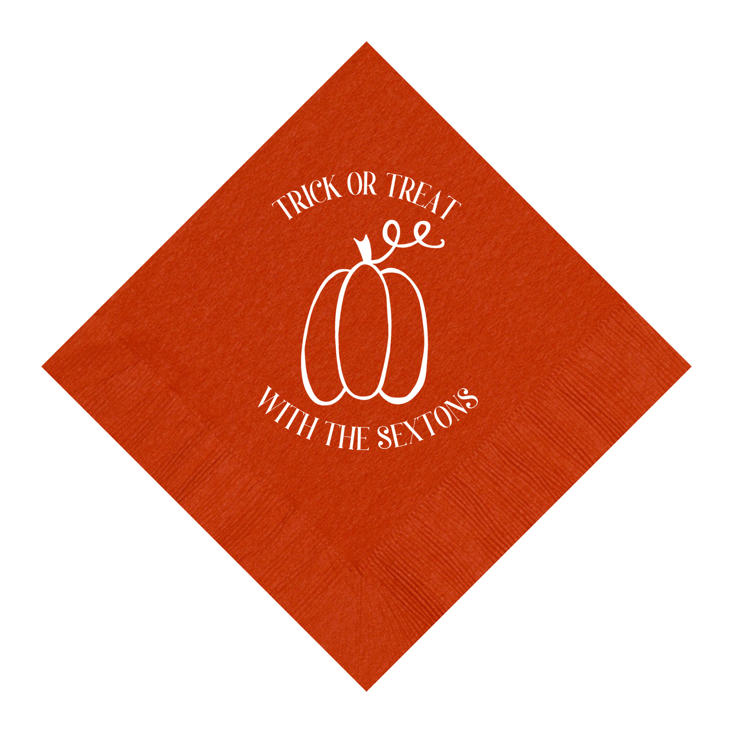 Custom Halloween Beverage Napkins