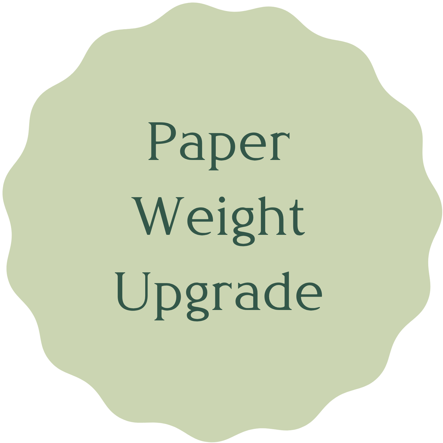 Paper Weight Upgrade