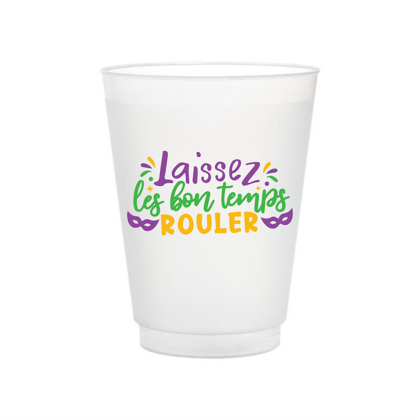 Mardi Gras Shatterproof Cup