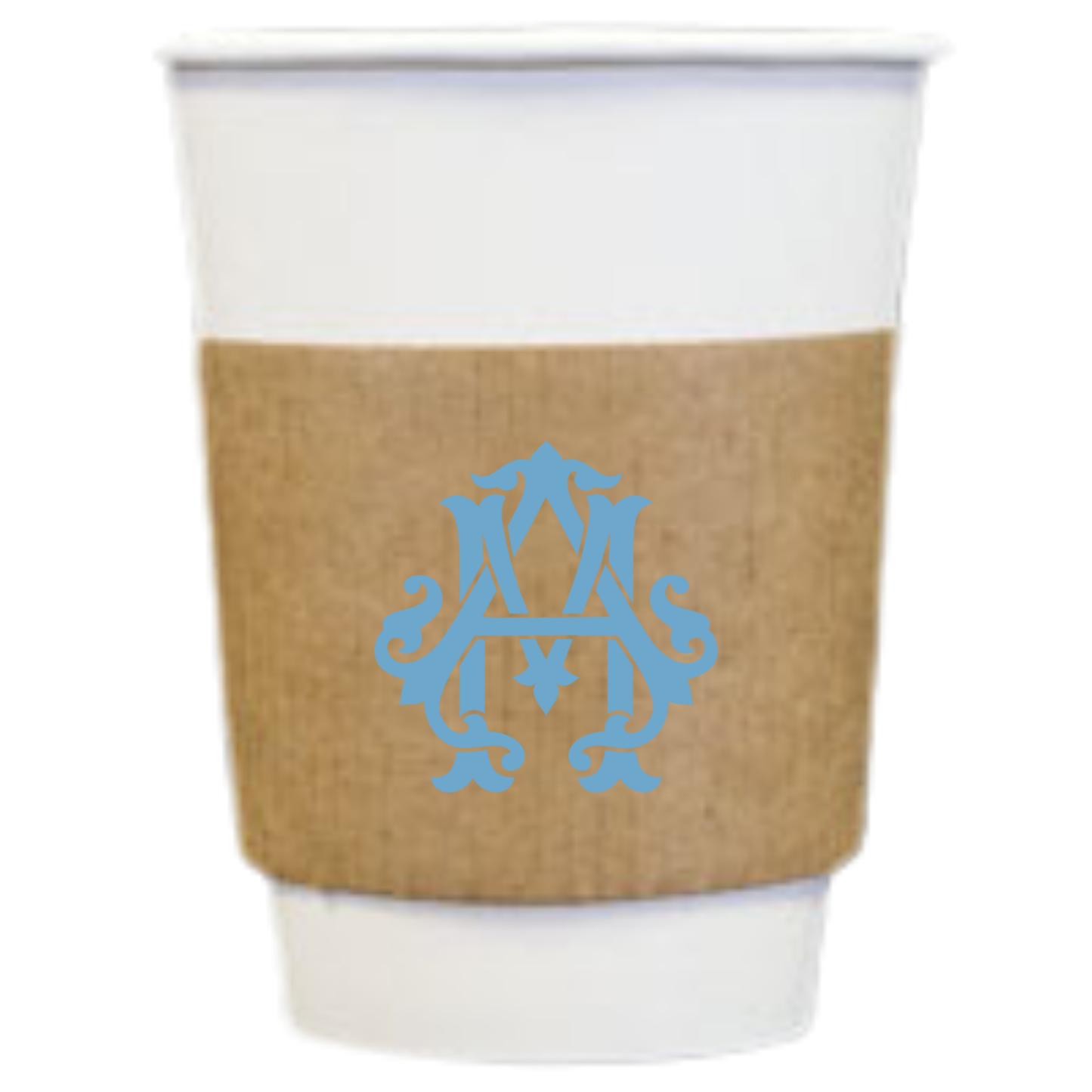 Wedding Semi-Custom Coffee Cups – 1-Color Sleeve