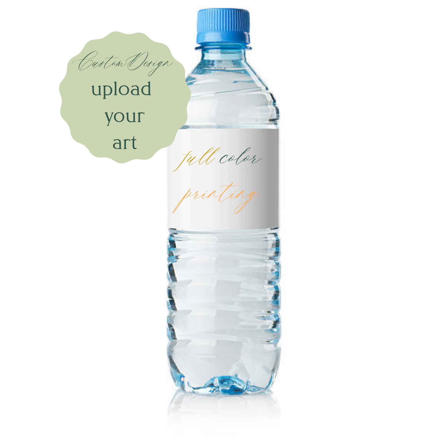 Custom Full-Color Water Bottle Labels