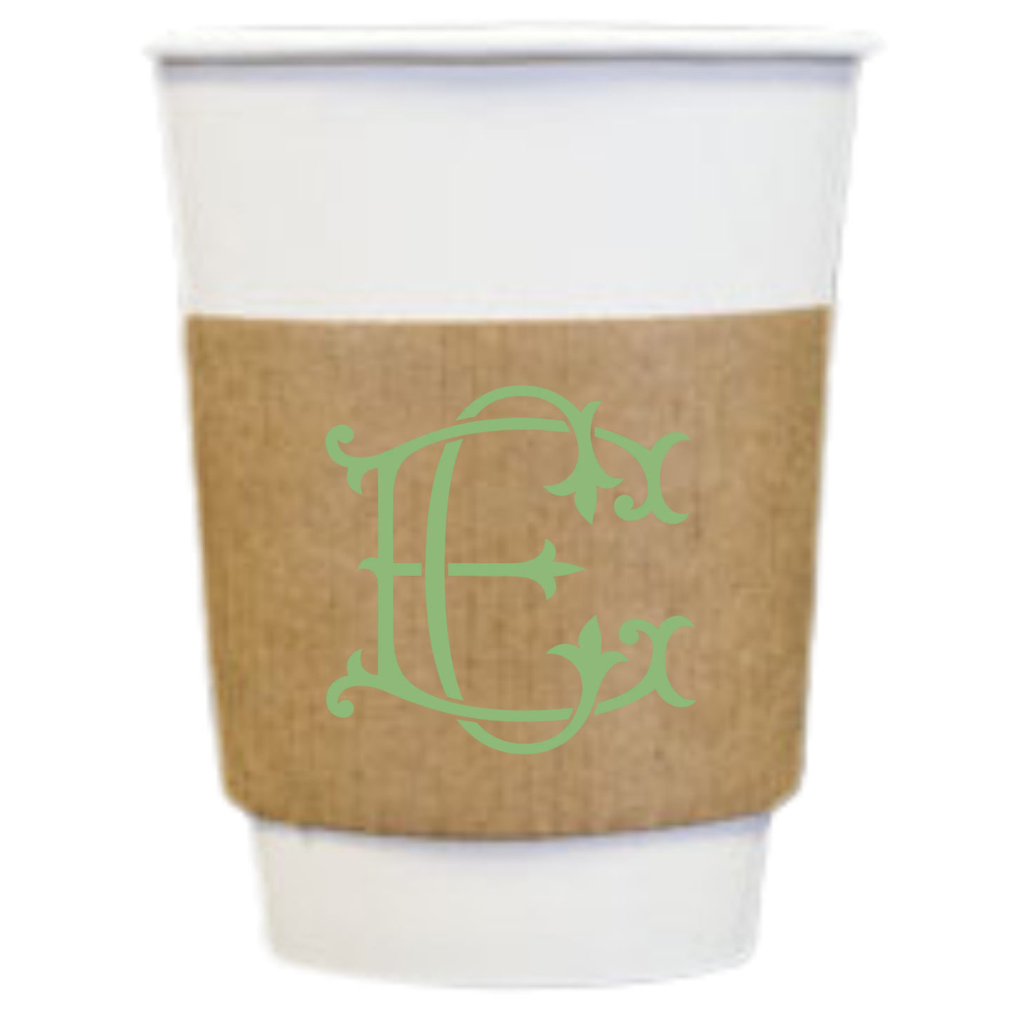 Wedding Semi-Custom Coffee Cups – 1-Color Sleeve