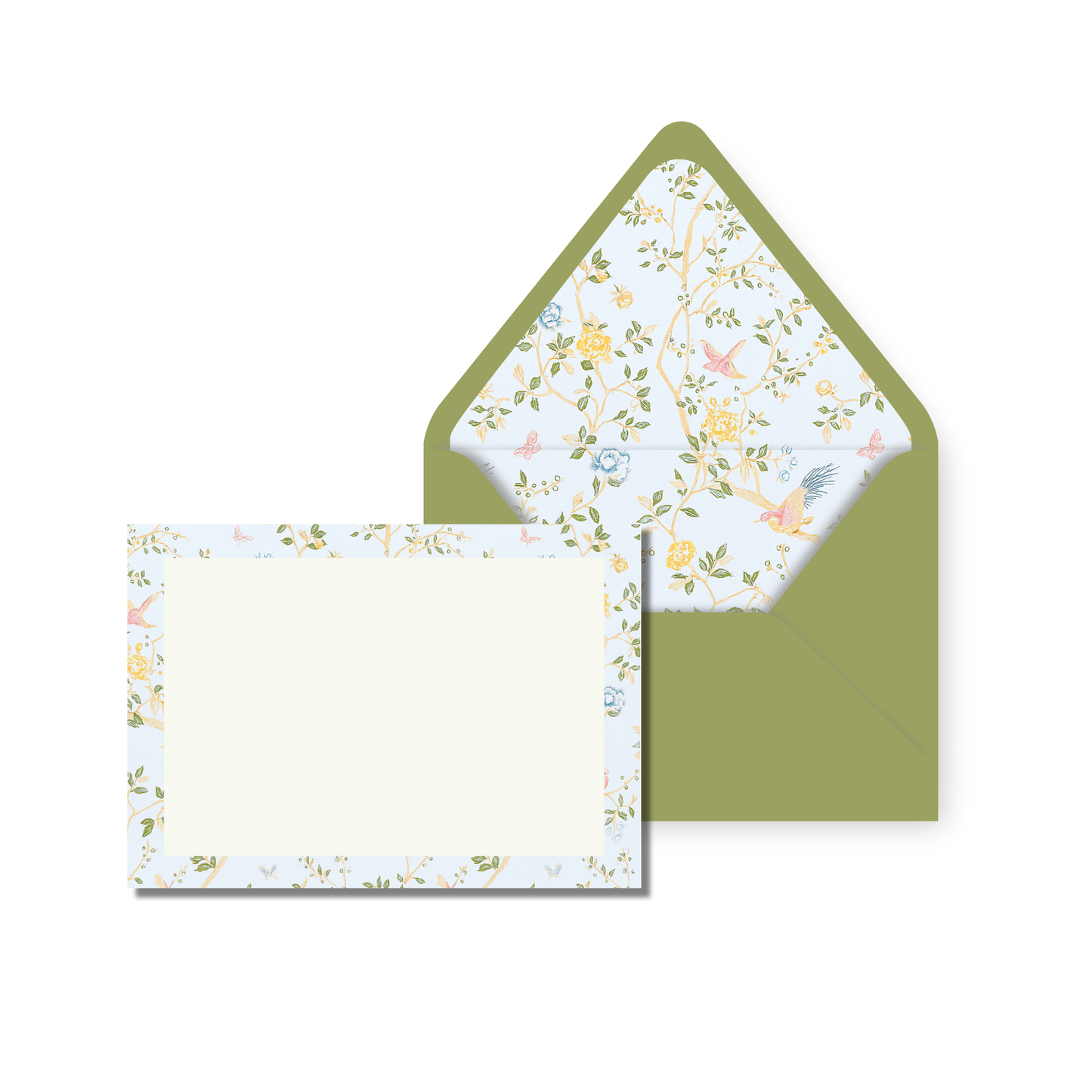 Chinoiserie Birds Personal Stationery