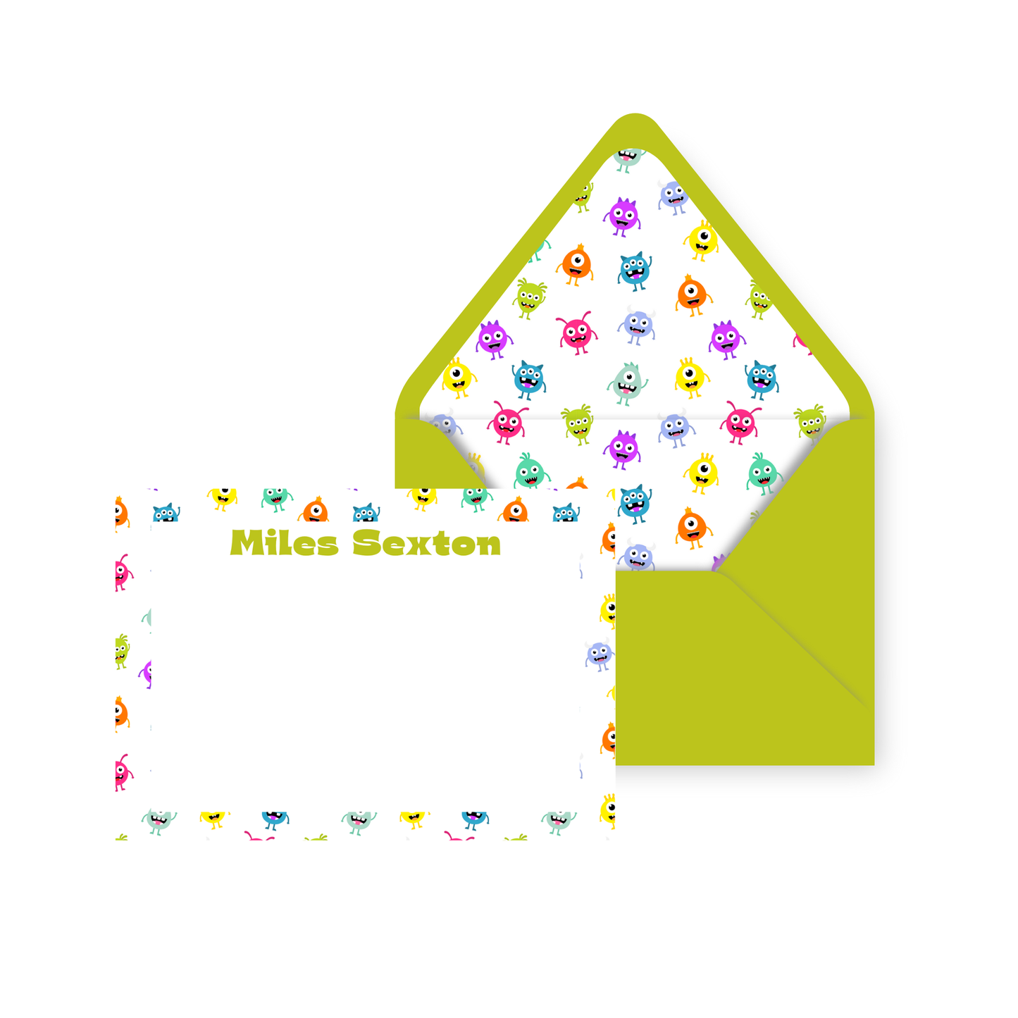 Little Monsters Personal Stationery