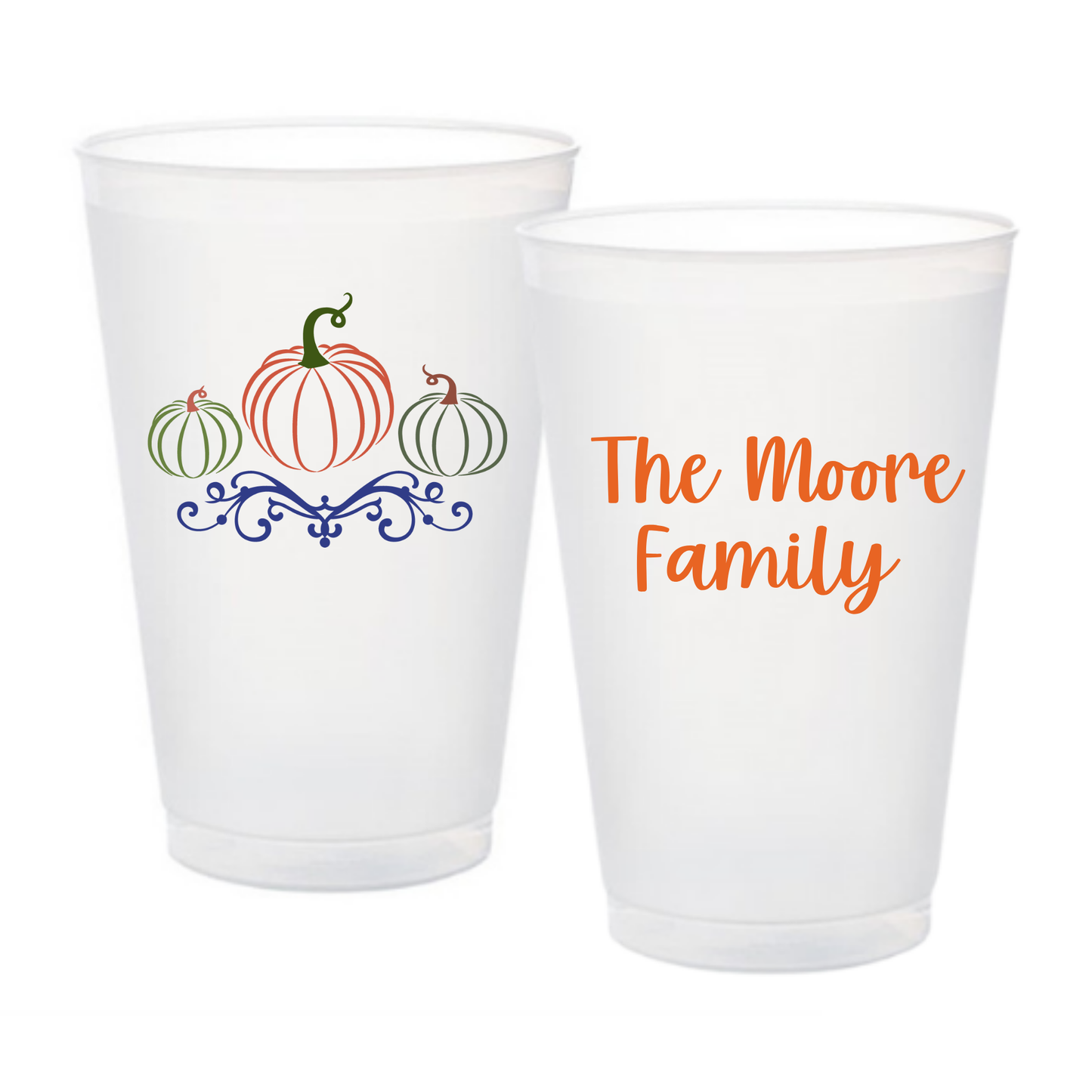 Thanksgiving Shatterproof Frosted Flex Cup