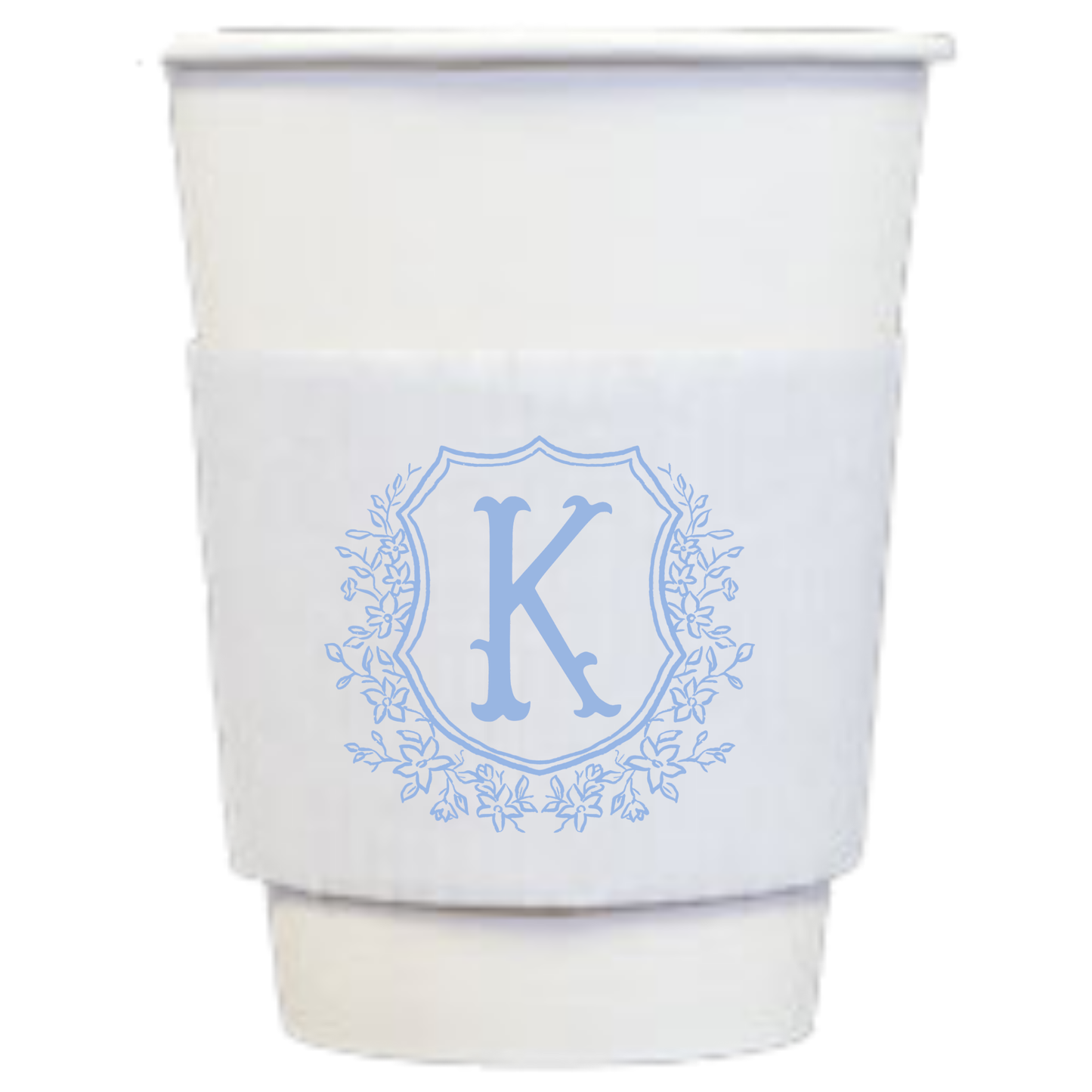 Wedding Semi-Custom Coffee Cups – 1-Color Sleeve