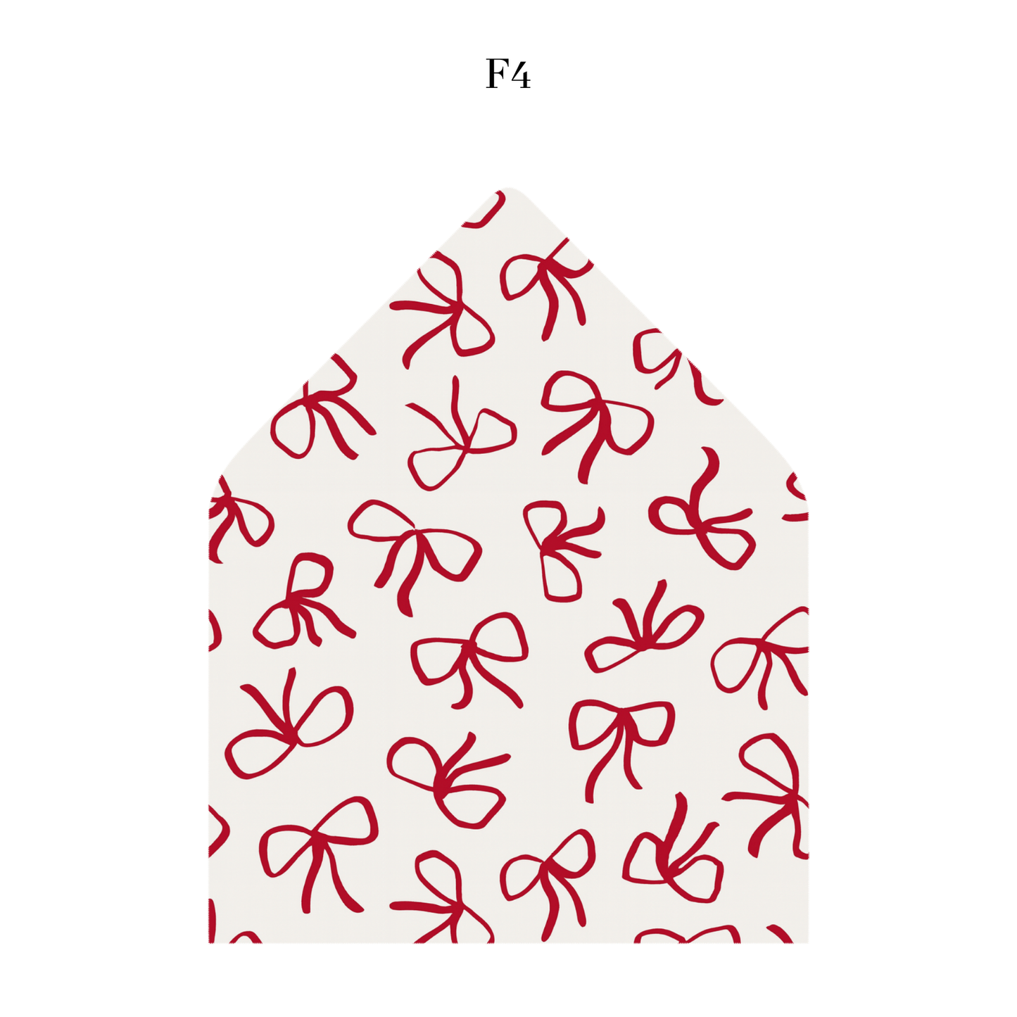 Bow Holiday Envelope Liner