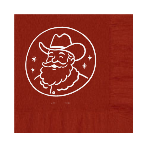 Cowboy Christmas Napkin