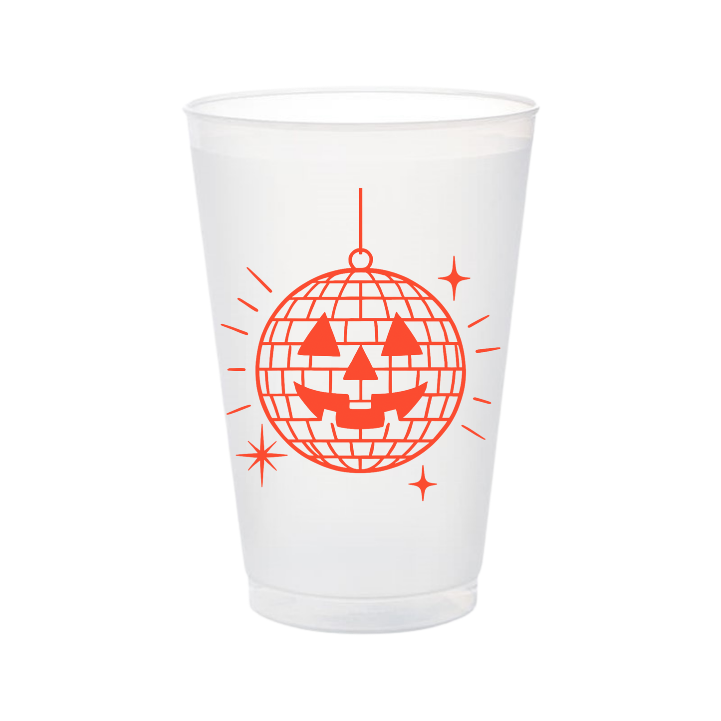 Disco Halloween Shatterproof Frosted Cup