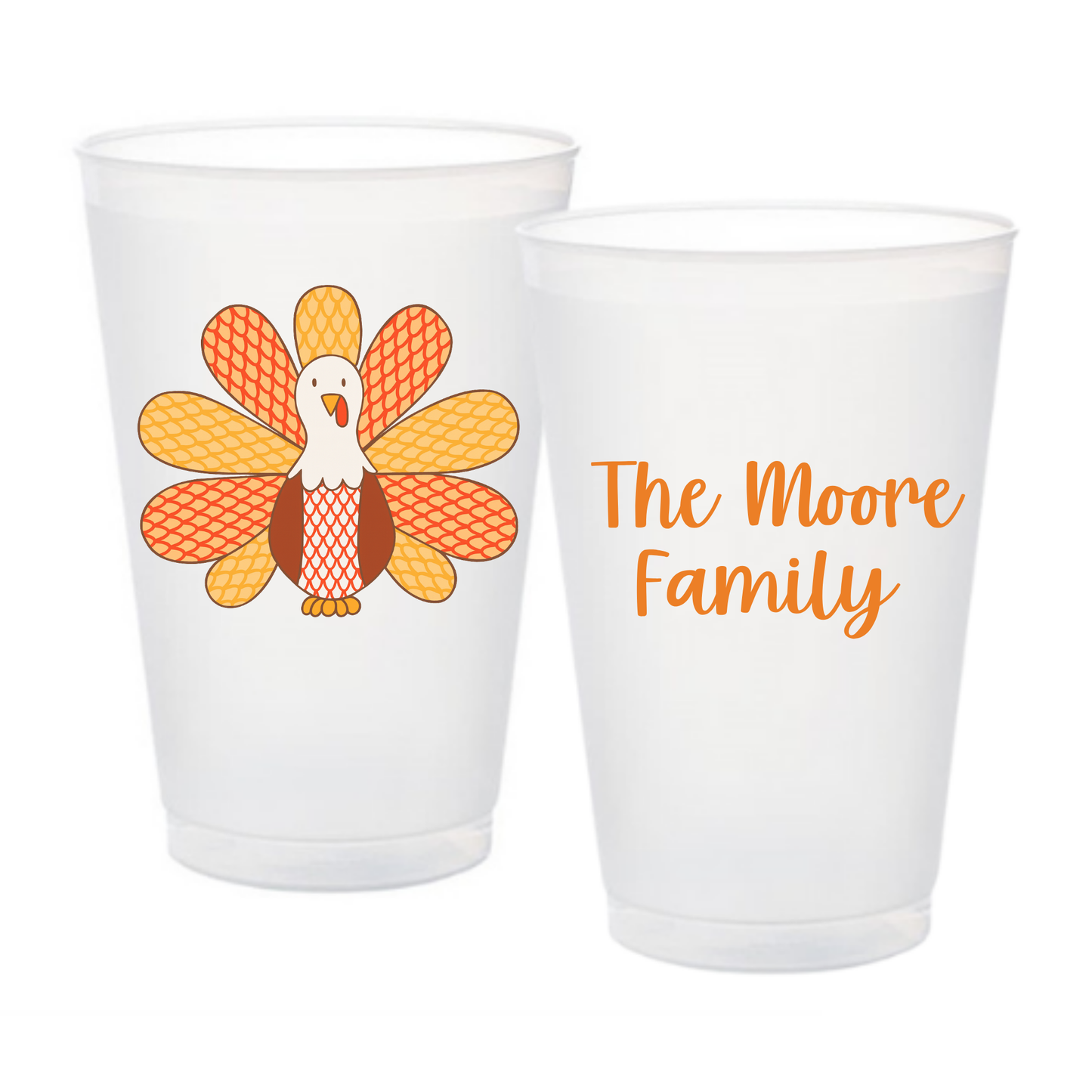 Thanksgiving Shatterproof Frosted Flex Cup