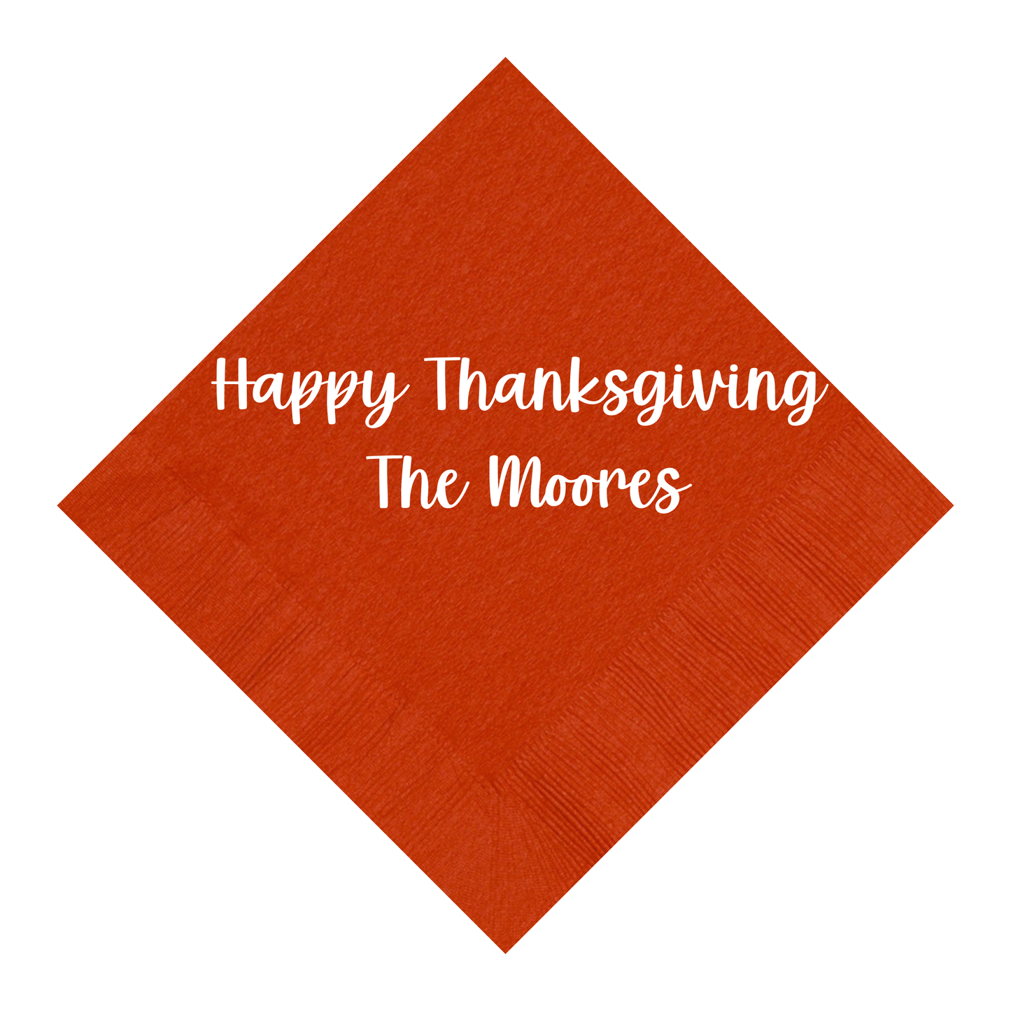 Custom Thanksgiving Beverage Napkins