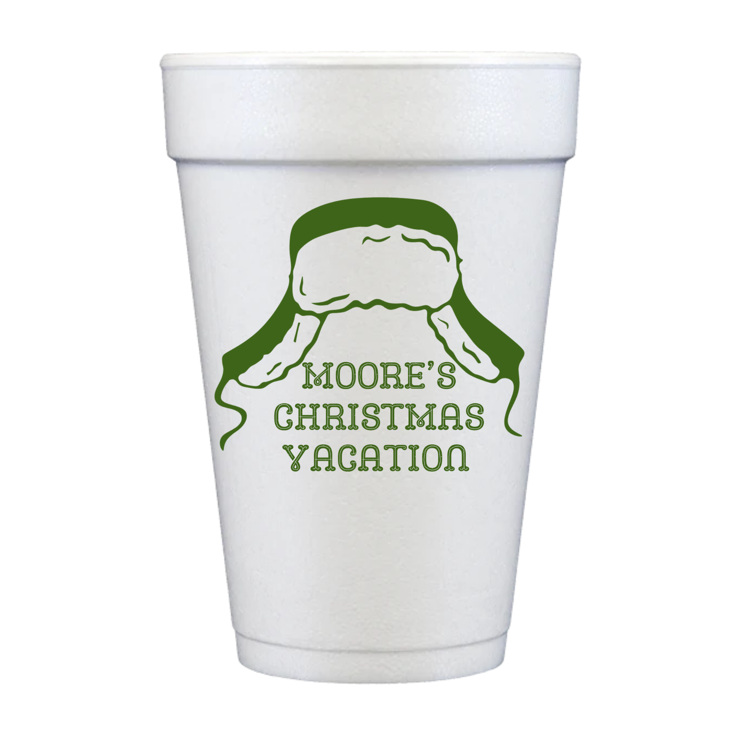 Custom Lampoon Christmas Styrofoam Cups