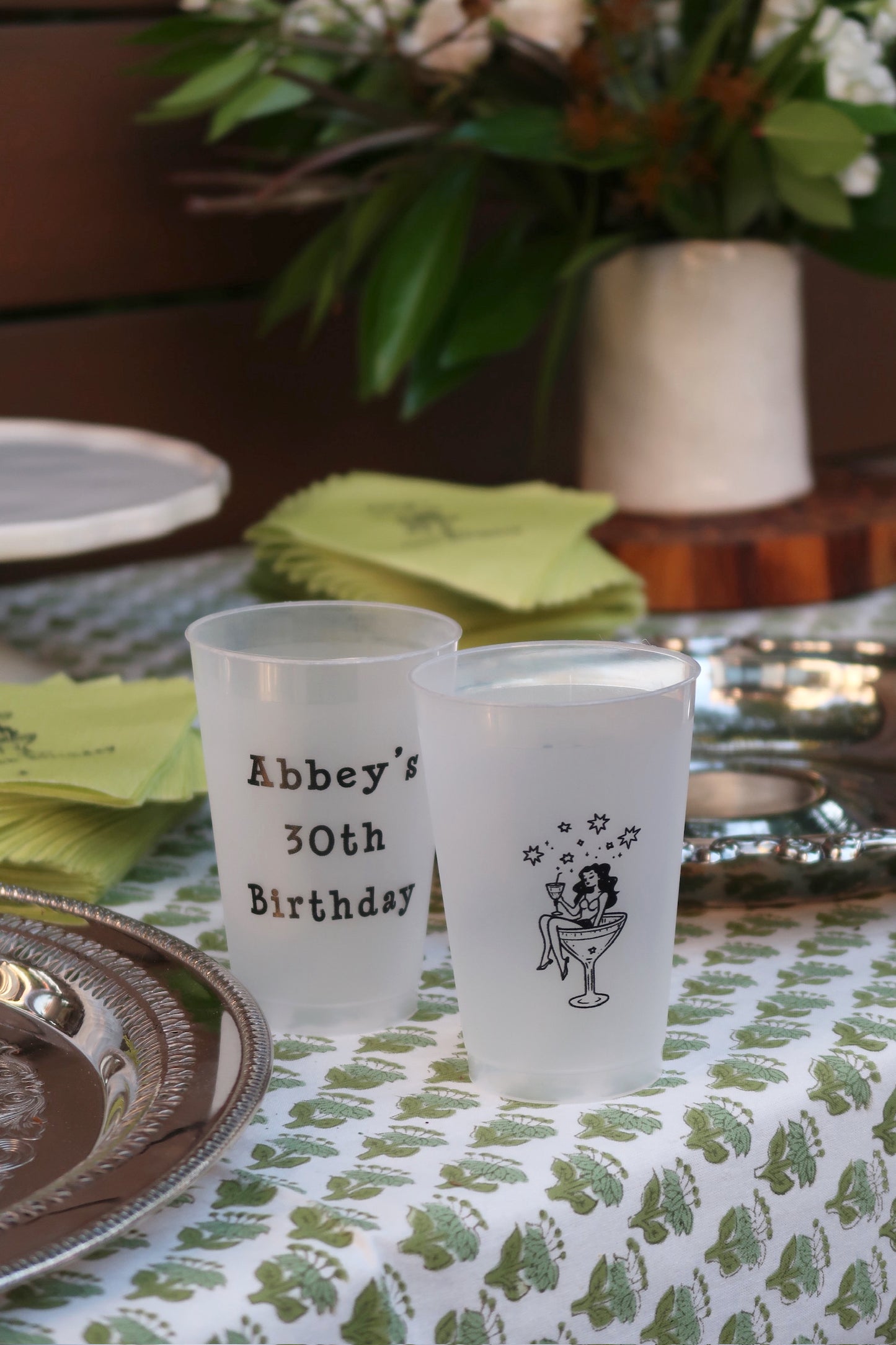 Custom Shatterproof Frosted Cups – 1 Color