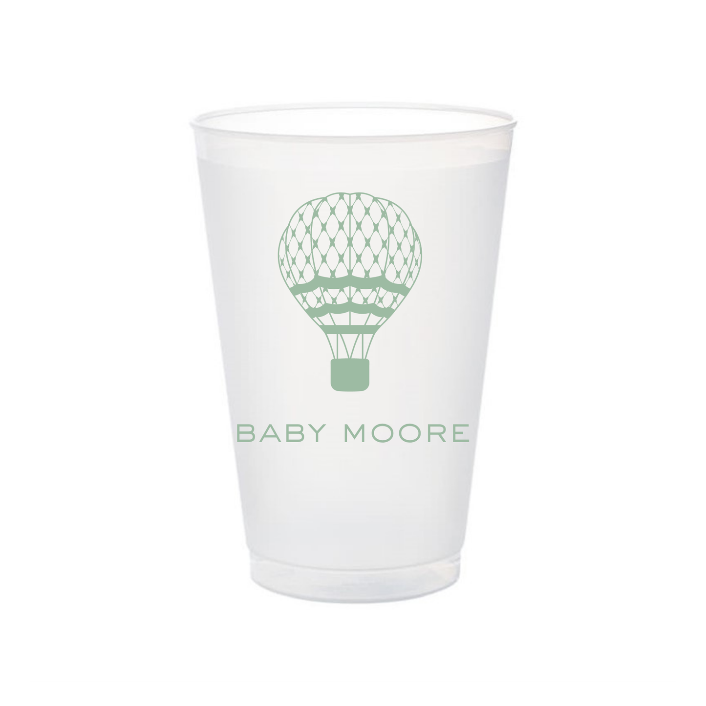 Hot Air Balloon Frosted Flex Cup