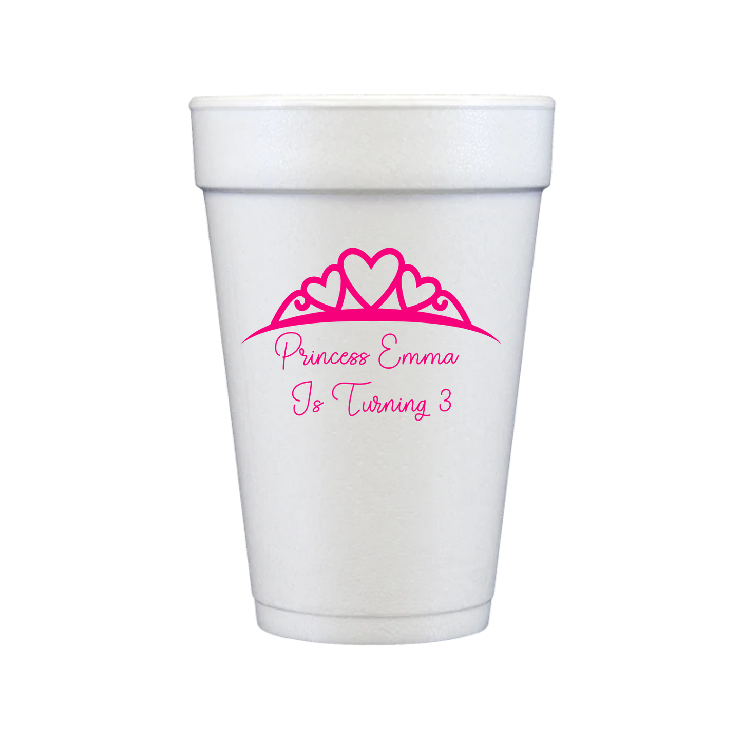Princess Styrofoam Cups