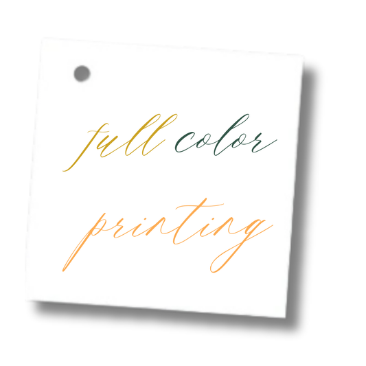 Custom Printed Gift Tags – Full Color