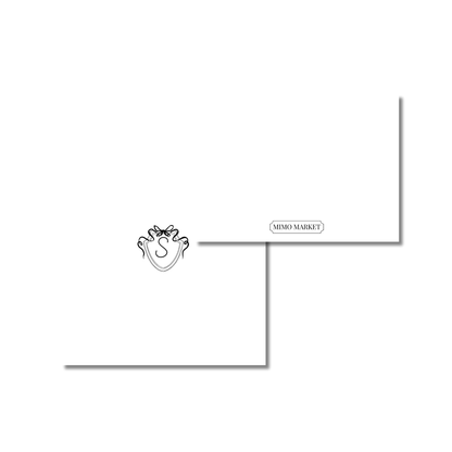 Black Bows Personal Stationery