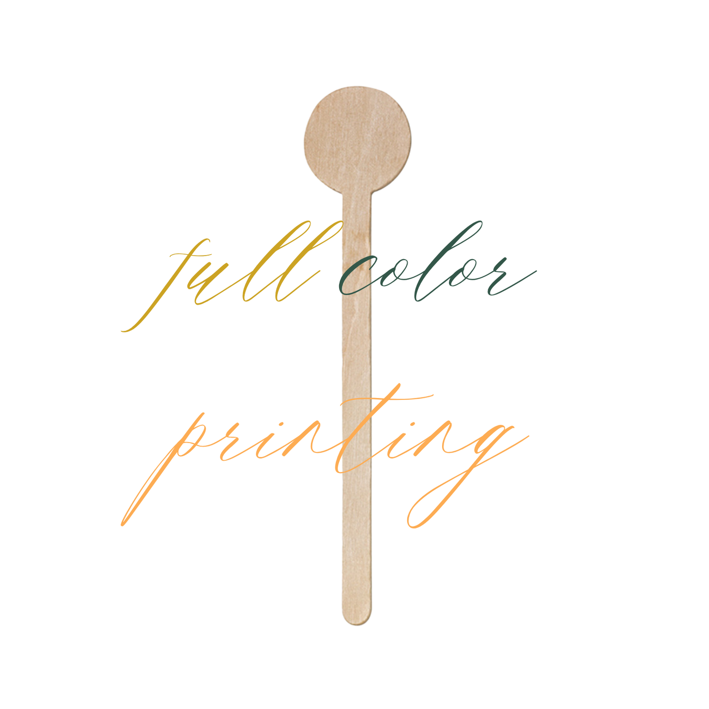 Custom Full Color Round Stir Sticks