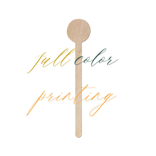 Custom Full Color Round Stir Sticks
