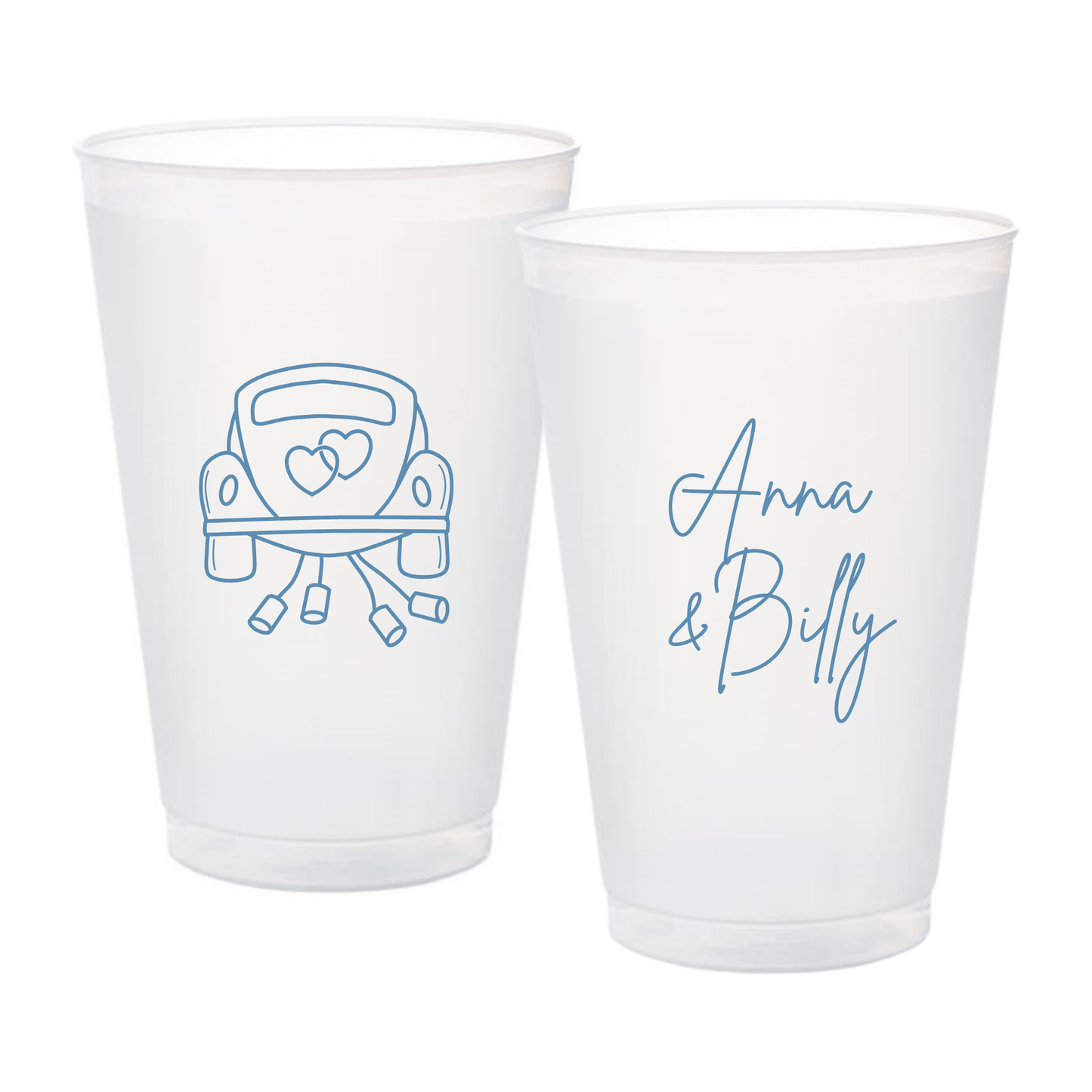 Monogram Car Shatterproof Frosted Flex Cup