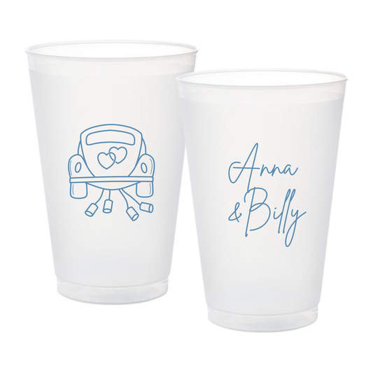 Monogram Car Shatterproof Frosted Flex Cup