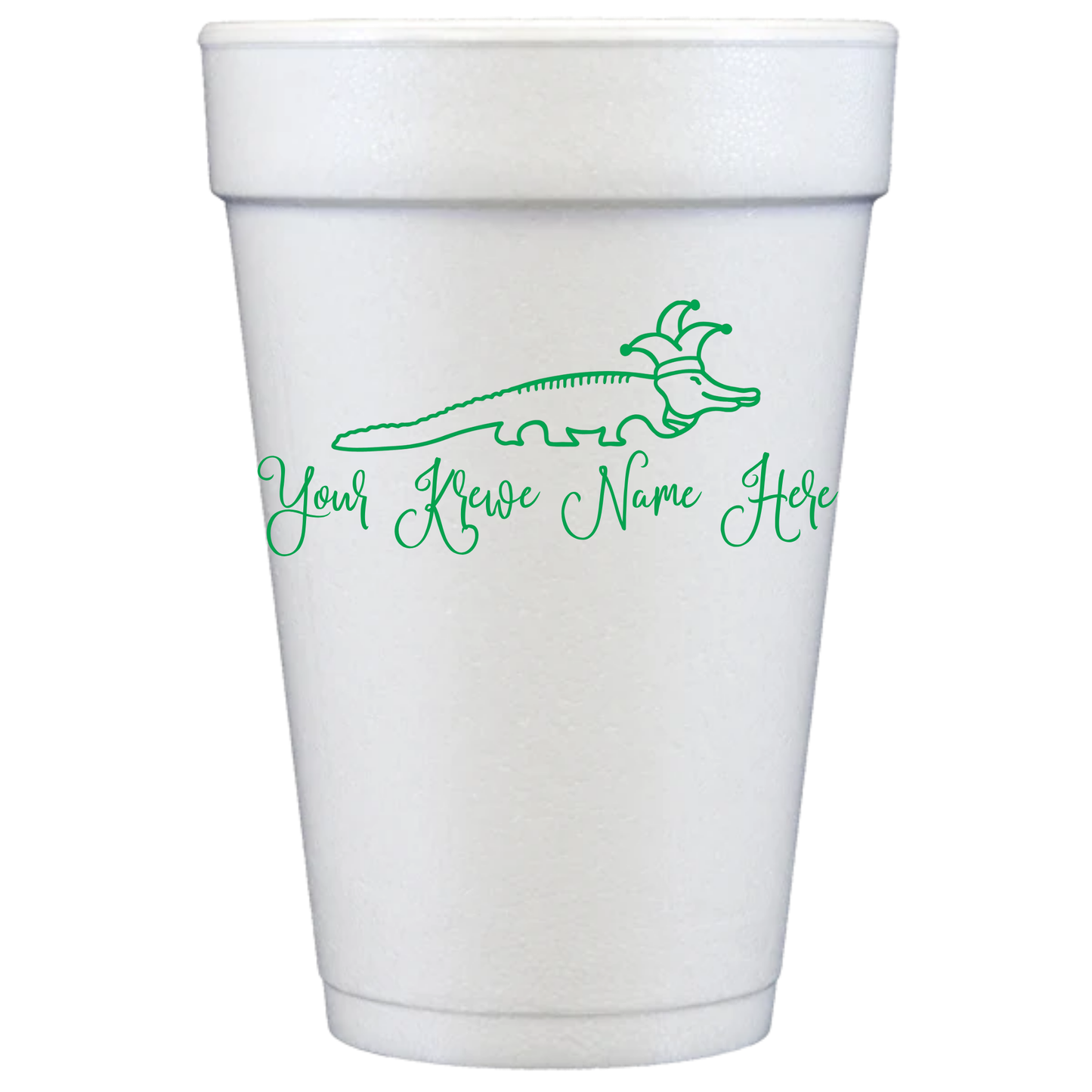 Mardi Gras Styrofoam Cups