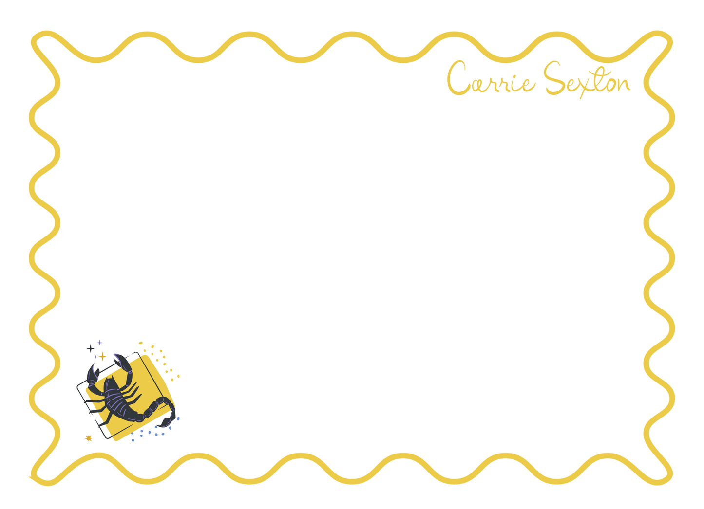 Zodiac Personal Stationery