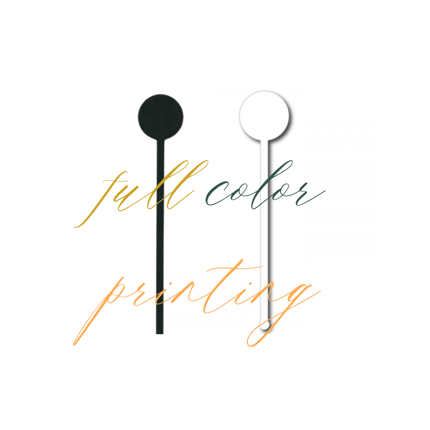 Custom Full Color Round Stir Sticks