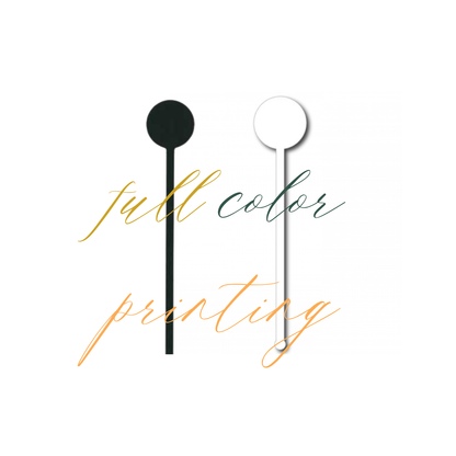 Custom Full Color Round Stir Sticks