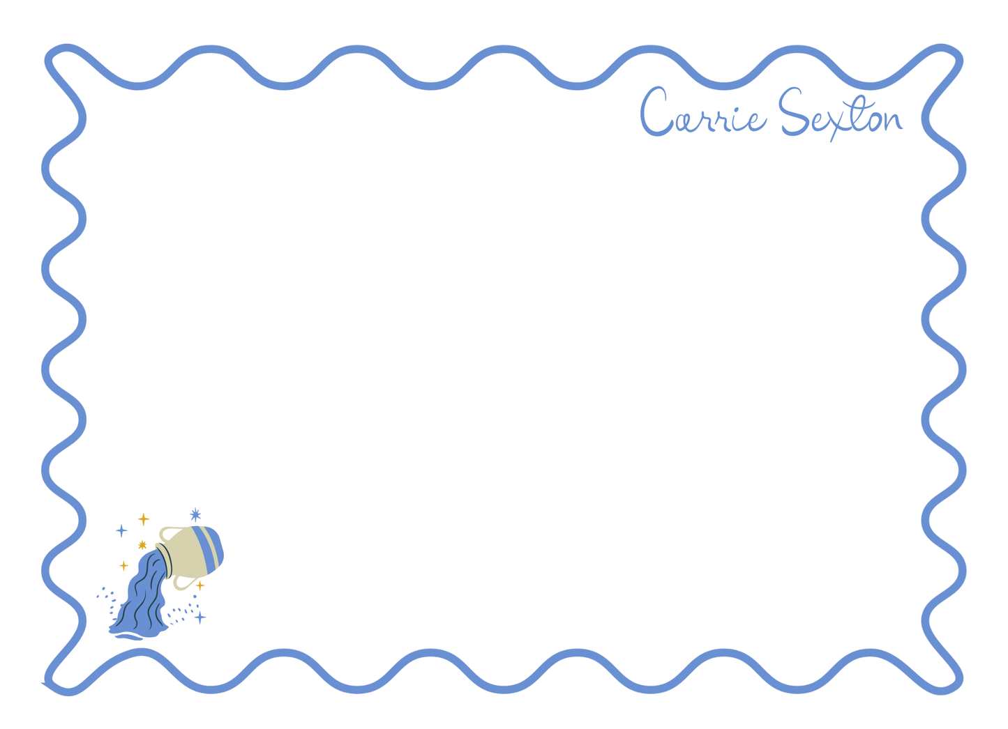 Zodiac Personal Stationery