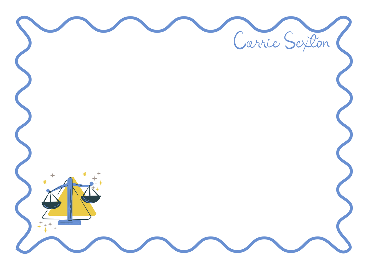 Zodiac Personal Stationery