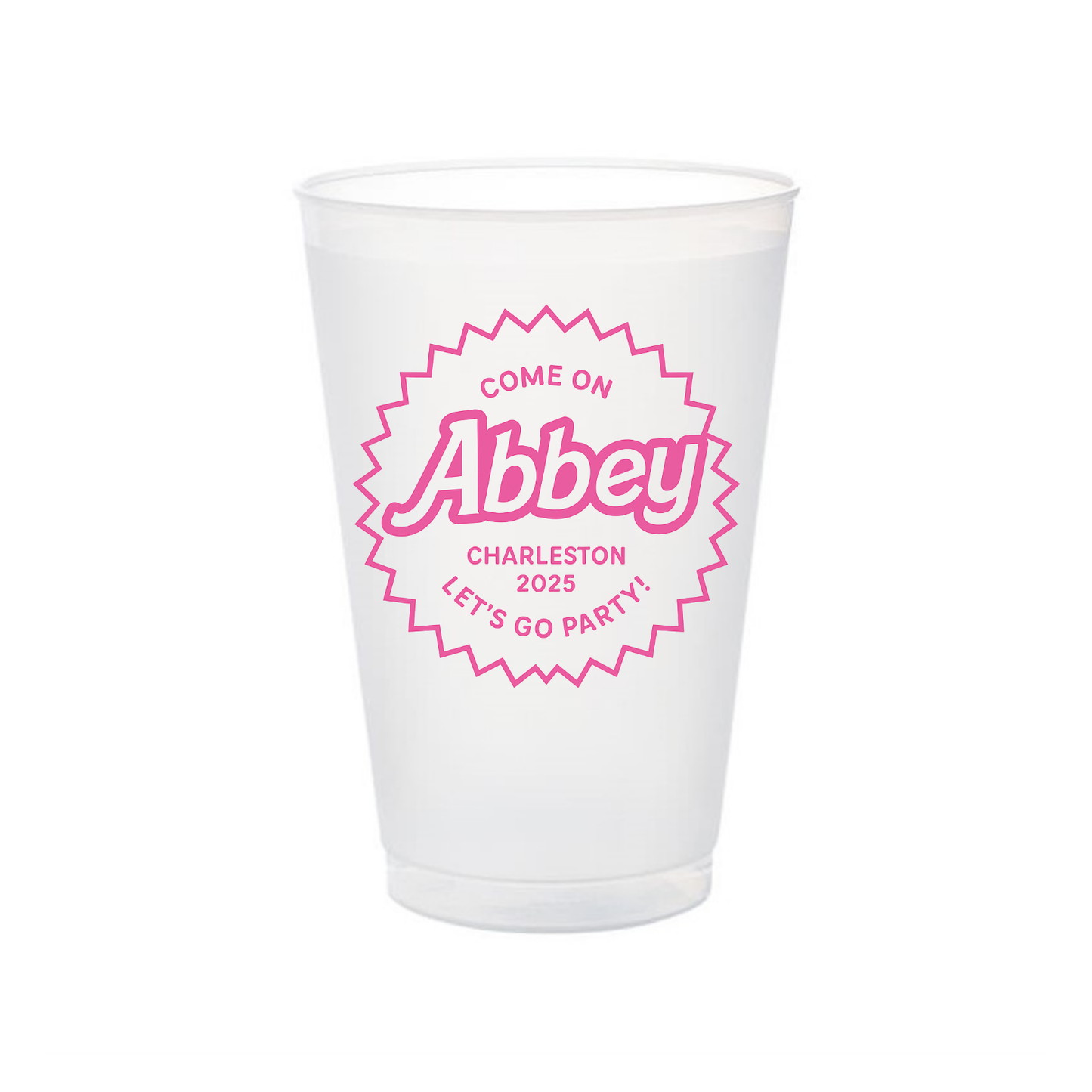 Barbie Shatterproof Frosted Flex Cups