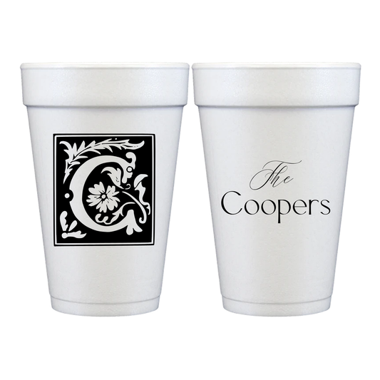 Personalized Styrofoam Cups – Wedding