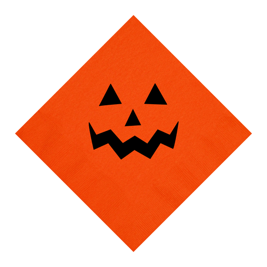 Jack-o-Lantern Halloween Beverage Napkins