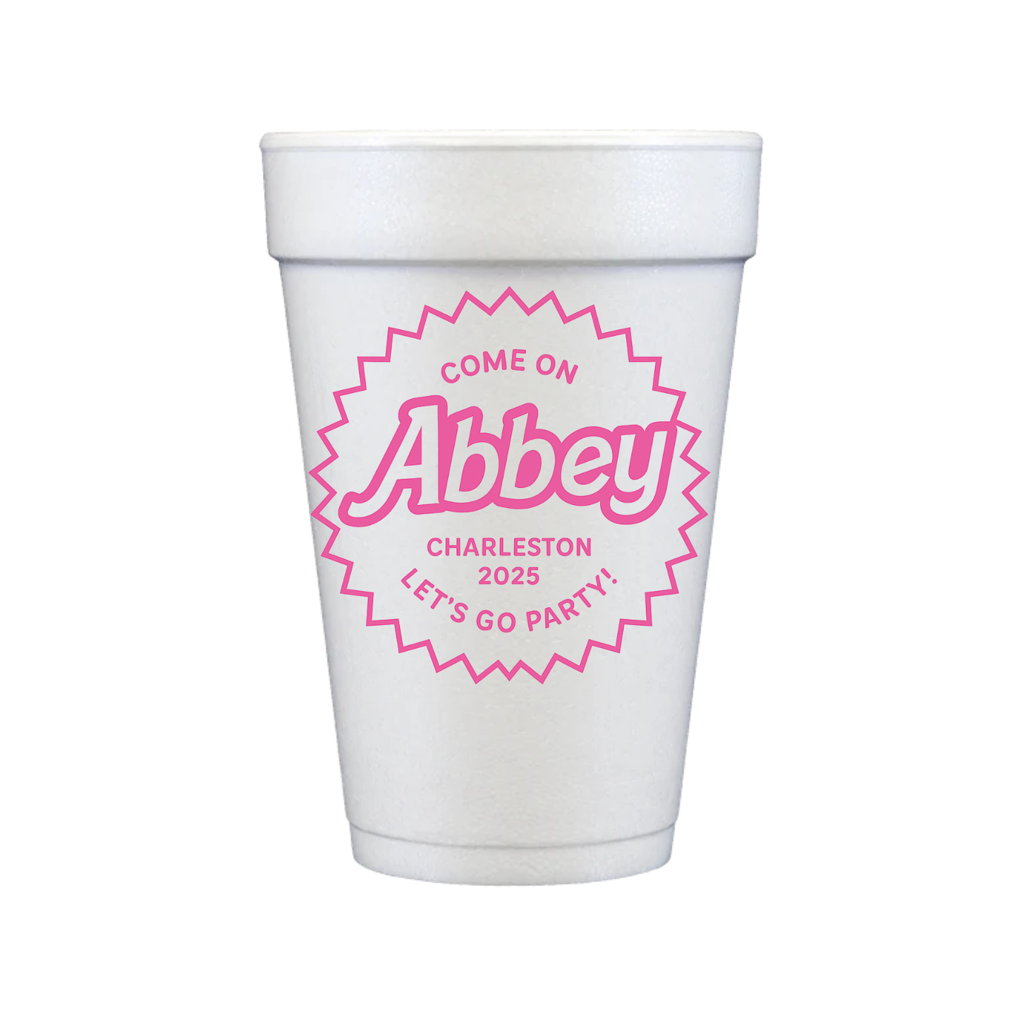 Barbie Styrofoam Cups