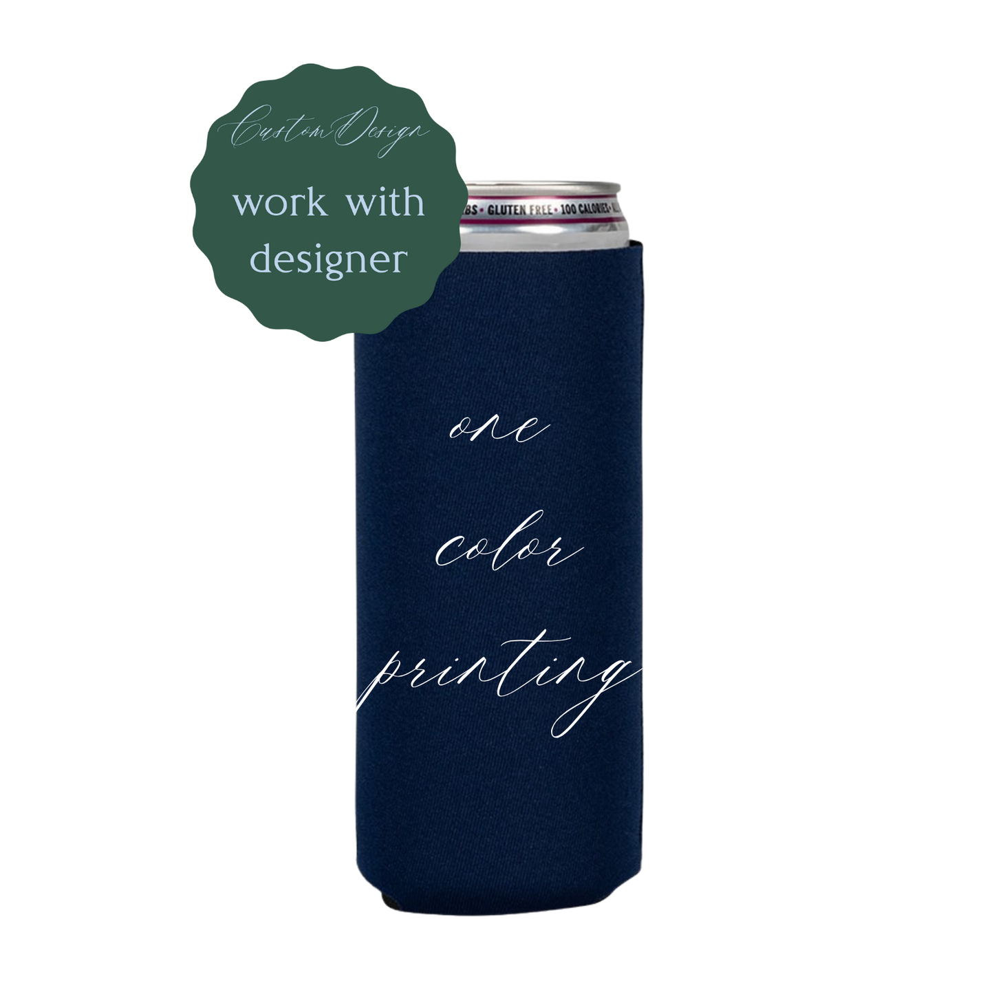 Custom Slim Neoprene Can Coolers – One‑Color