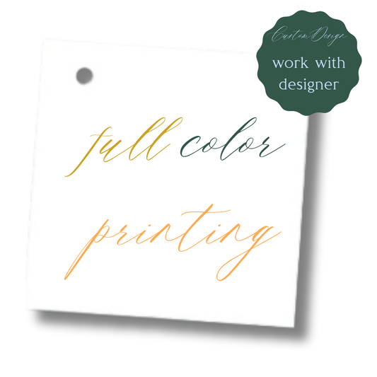 Custom Printed Gift Tags – Full Color