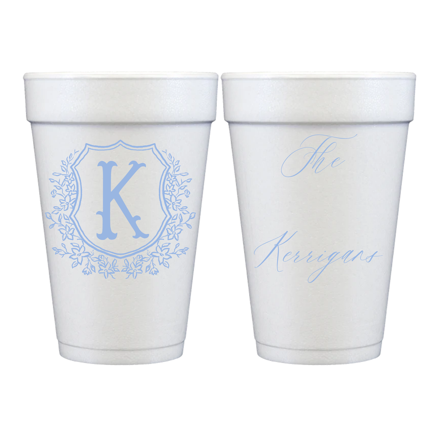 Personalized Styrofoam Cups | Wedding