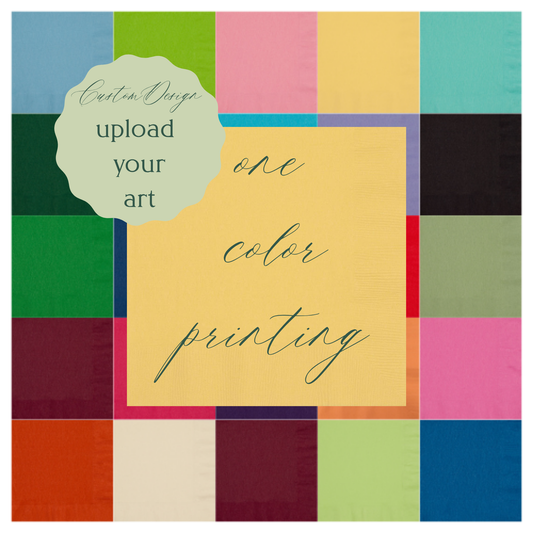 Custom 3-ply Beverage Napkins – 1-Color Print