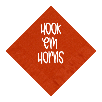 University of Texas - Printed Beverage Napkins