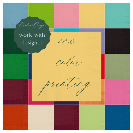 Custom 3-ply Beverage Napkins – 1-Color