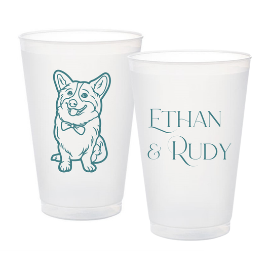 Monogram Wedding | Shatterproof Frosted Flex Cup