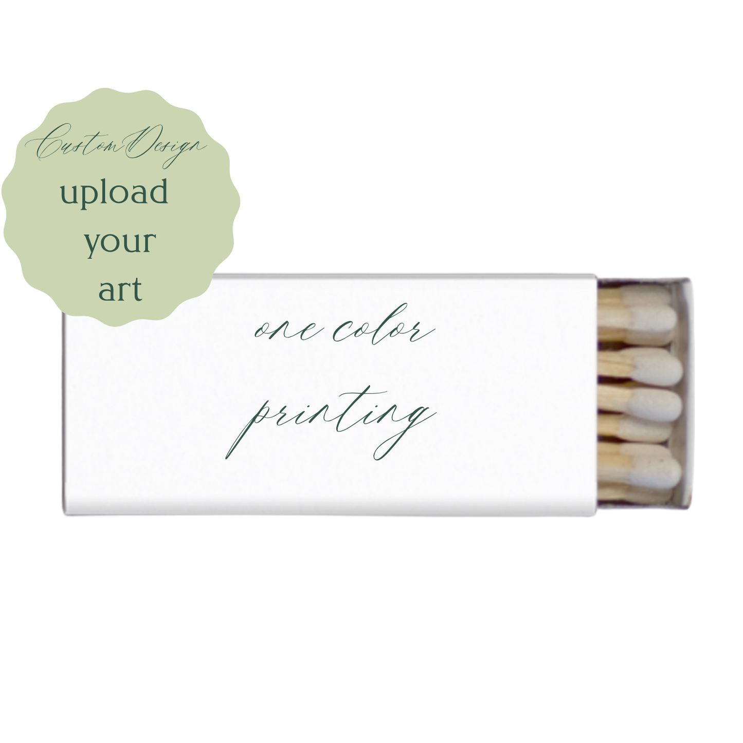 Custom Matchboxes  – 1‑Color Foil Stamping